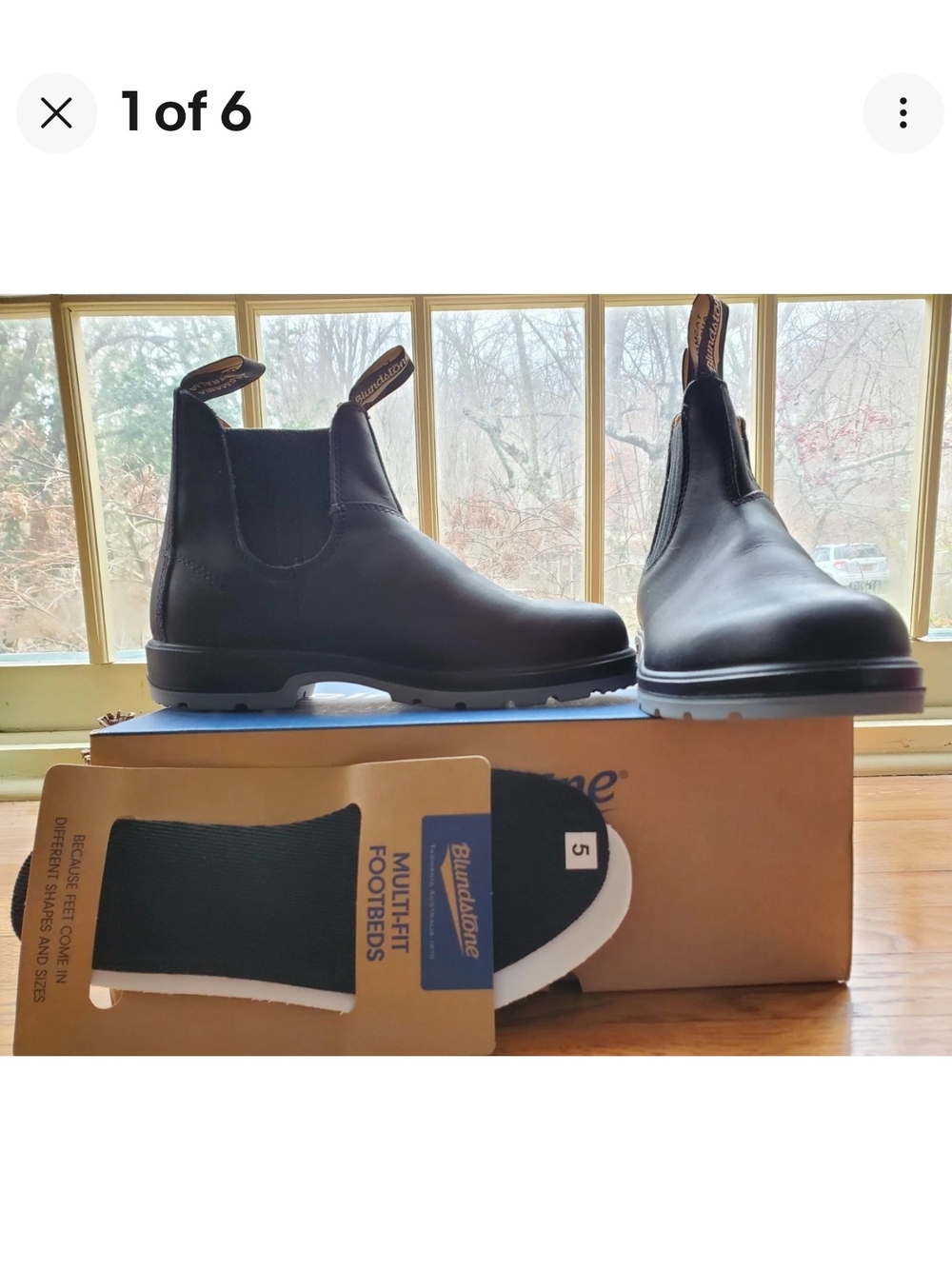 Blundstone Chelsea Boots - Black Grey Soles  Women's 8 AU 5 BNWB